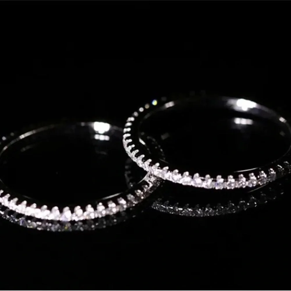 Classic Silver Stackable Eternity Ring - Picture 7 of 7